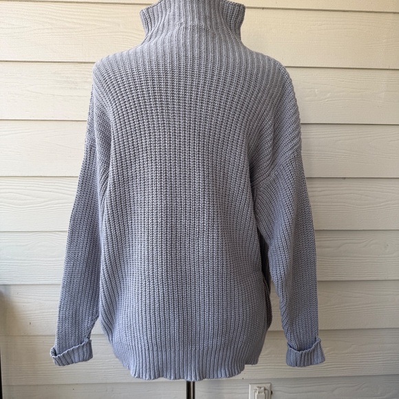 American Eagle | Oversized Fit High Neck Sweater | Size XS/S | Gra - Picture 2 of 8